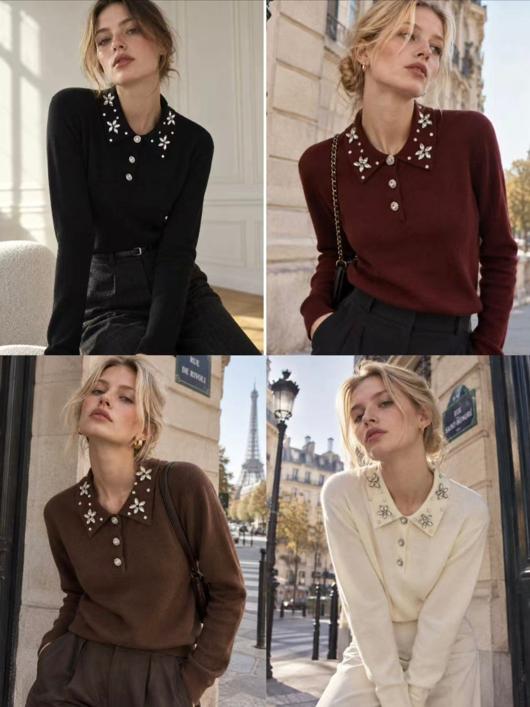 Crystal Flower Super Soft Jumper - (choose your Colour)