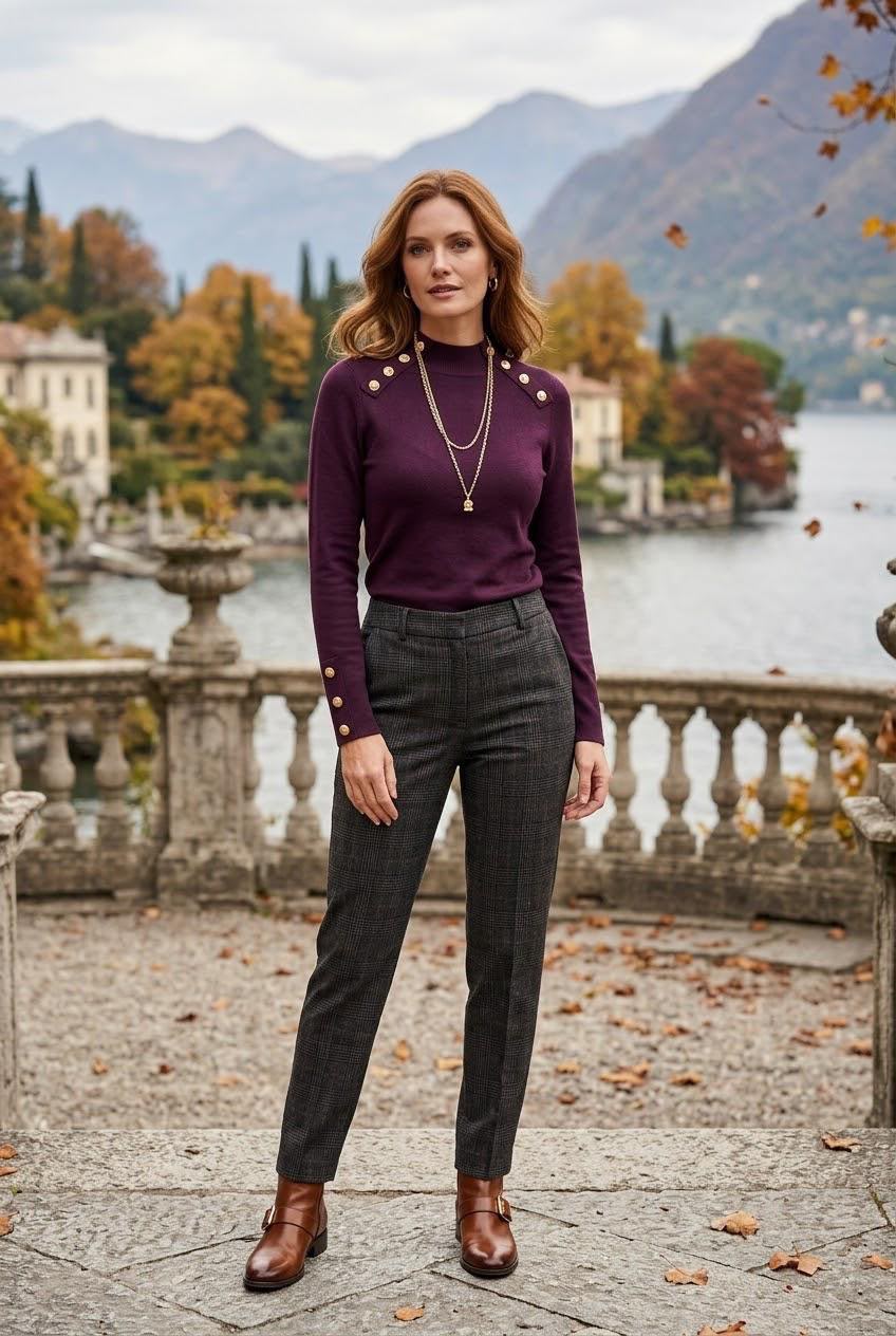 Jennifer Gold Buttoned Jumper (choose your colour)
