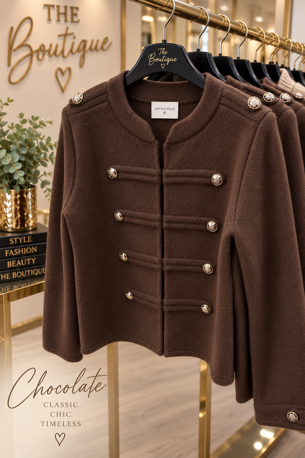Military Knitted Cardigan/Jacket - One Size 10-16