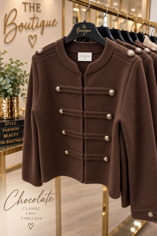 Military Knitted Cardigan/Jacket - One Size 10-16