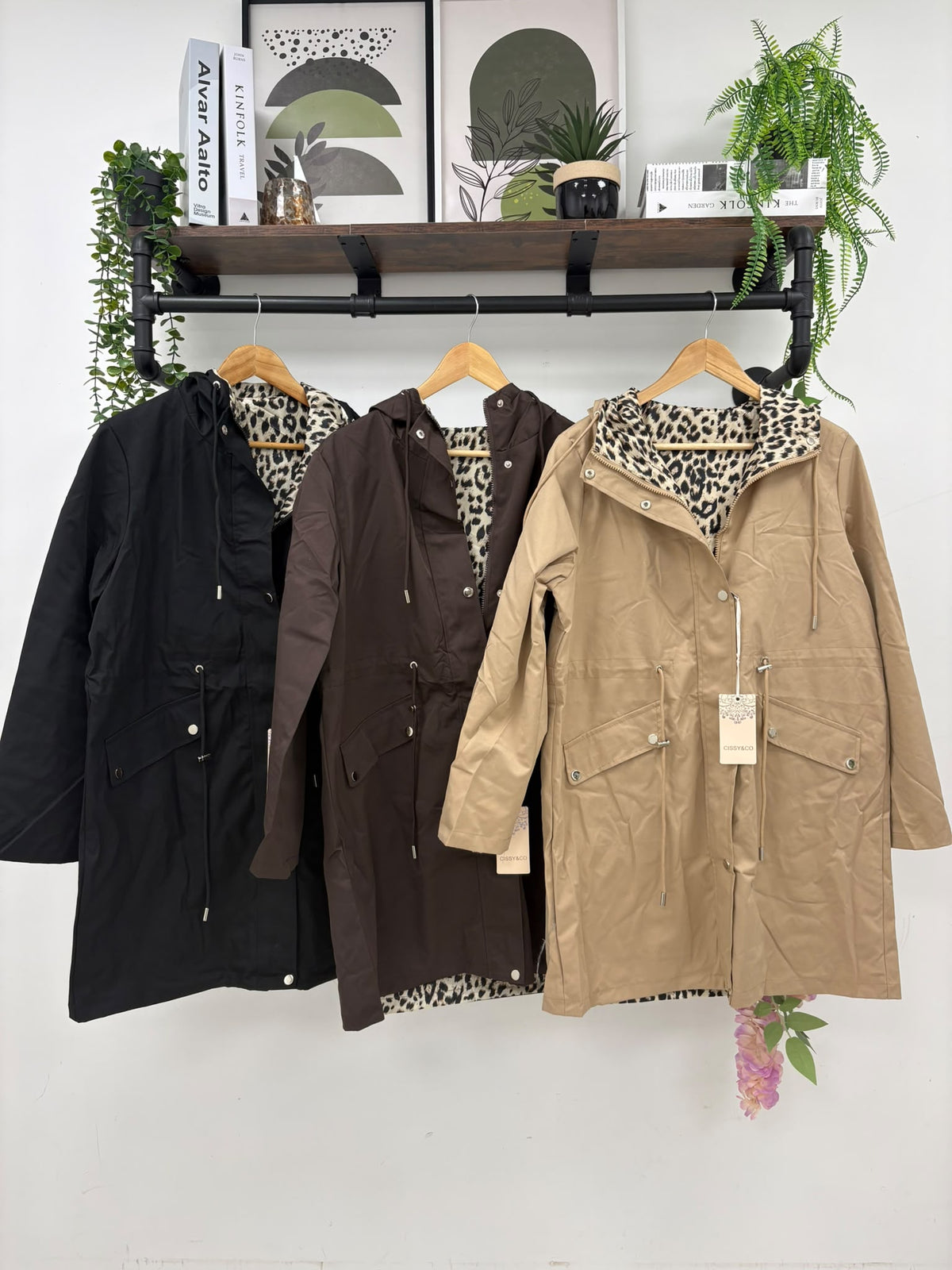 Reversible Leopard Print Coat
