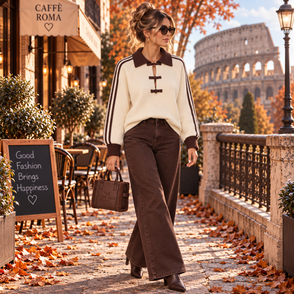 Striped Super Soft Jumper - (choose your Colour)