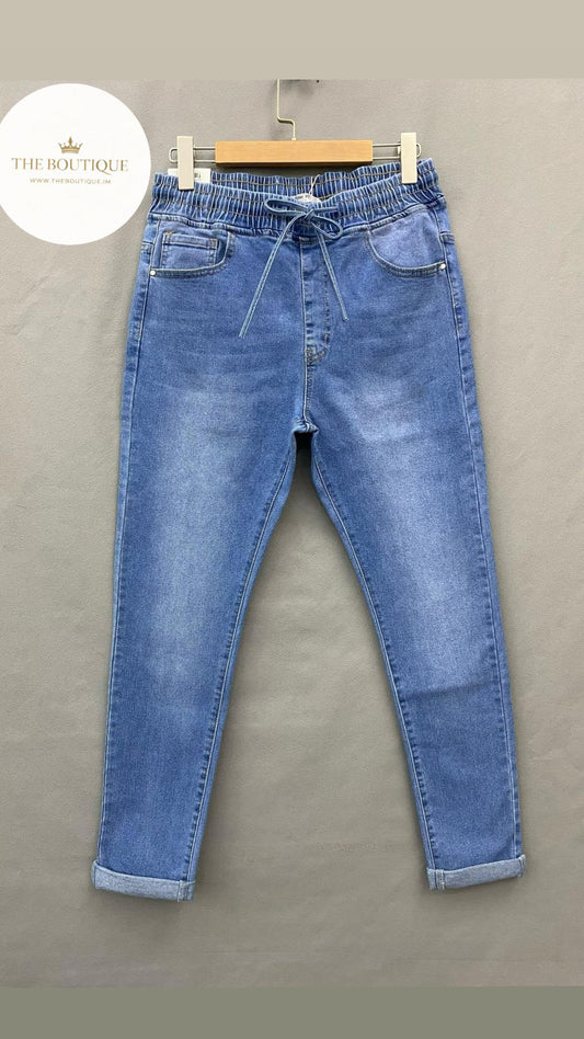 Debbie Drawstring Slim Leg Jeans
