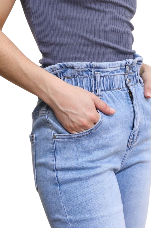 Ellie Paper Bag Mom Jeans