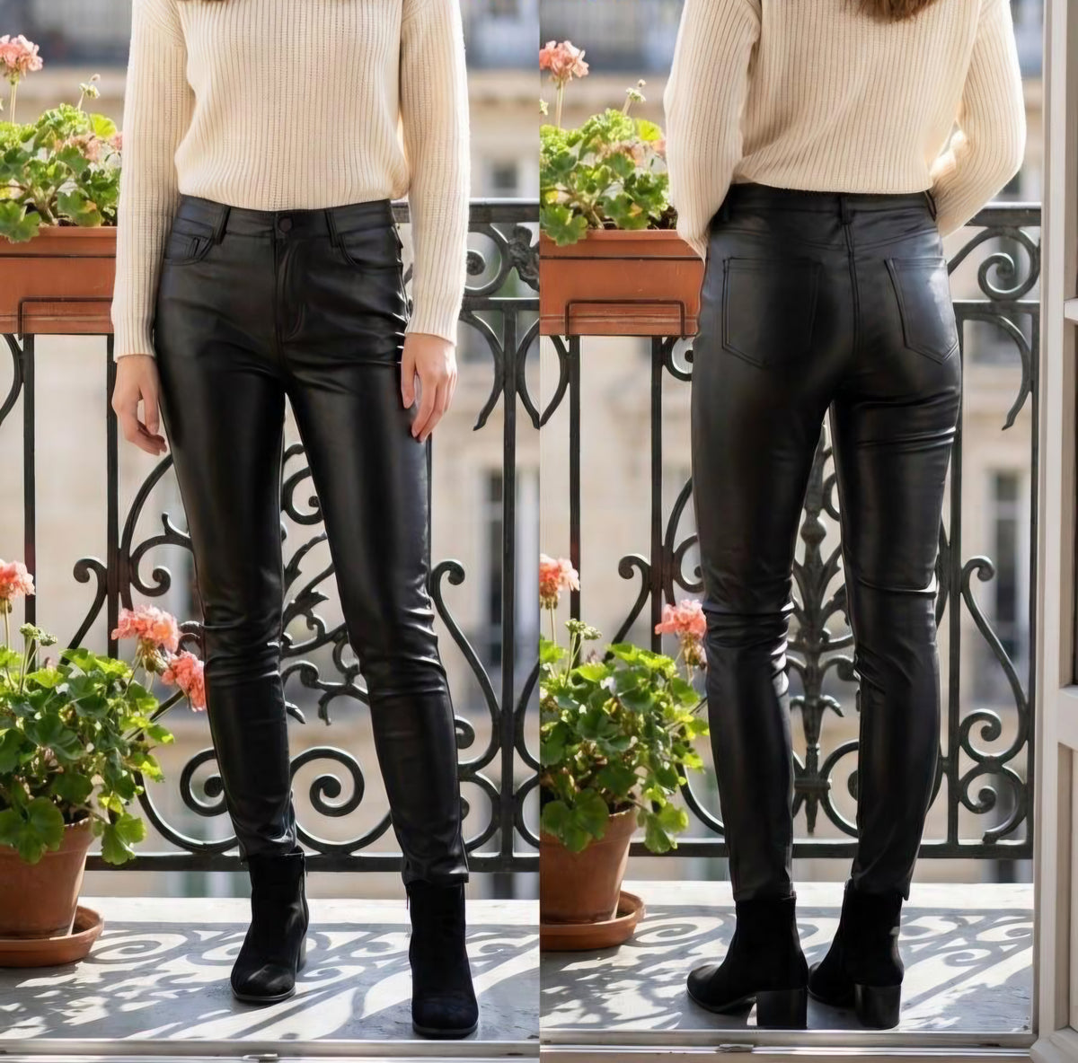 Gsmack Faux Leather Pants