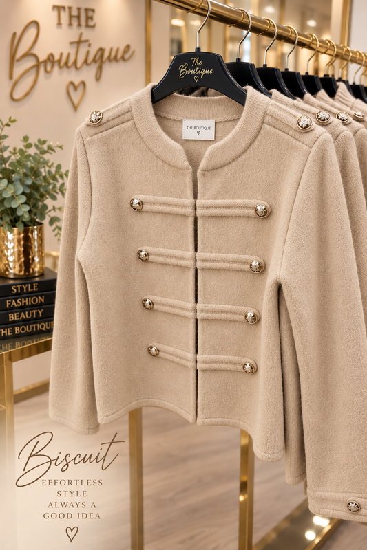 Military Knitted Cardigan/Jacket - One Size 10-16
