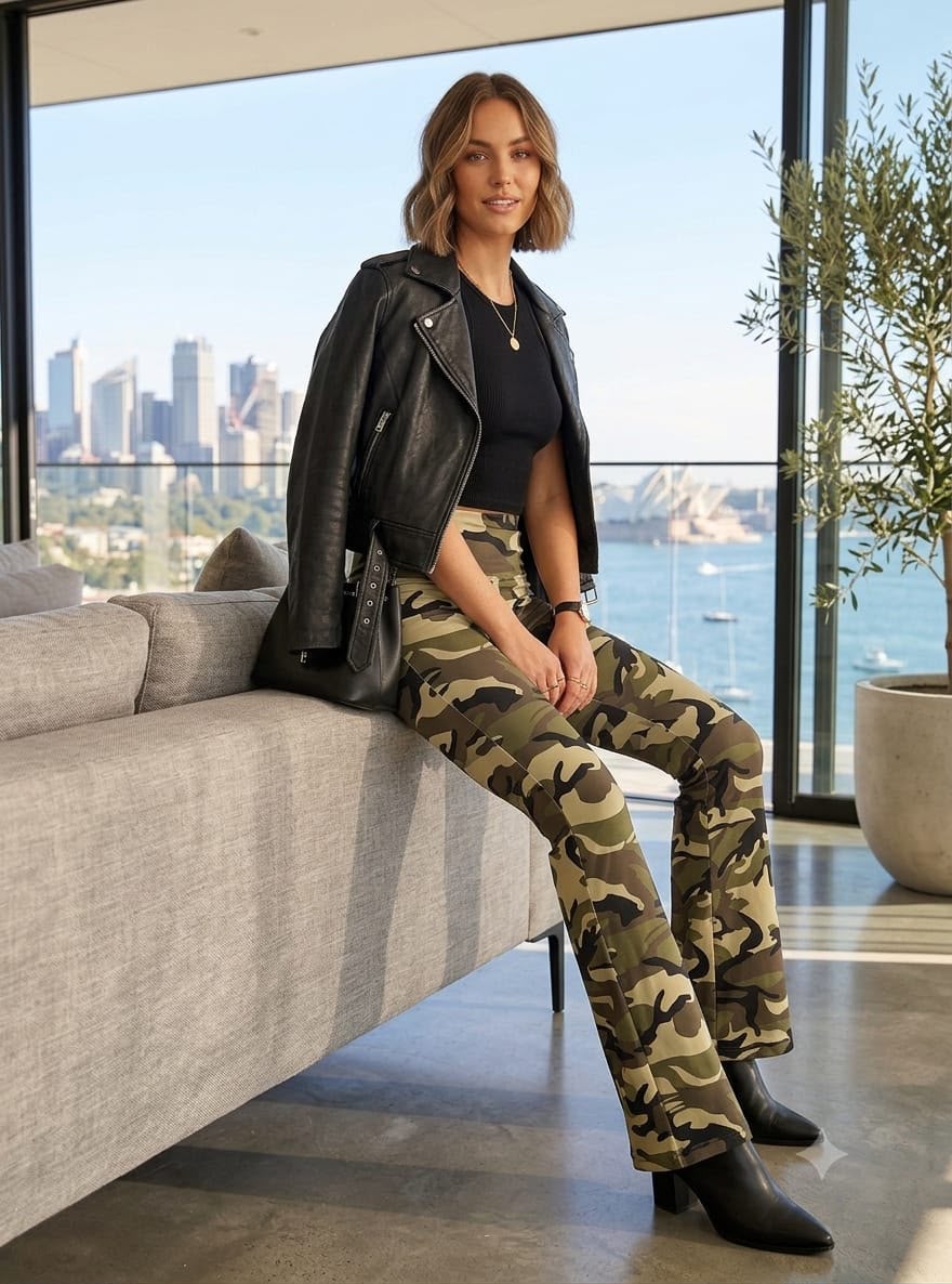 Camo Flare Leggings