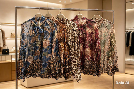 Kia Leopard Floral Blouse